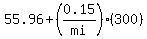 55.96%2B%280.15%2Fmi%29%28300%29