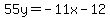 55y=-11x-12