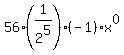 56%281%2F2%5E5%29%28-1%29%2Ax%5E0