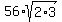 56%2Asqrt%282%2A3%29