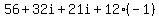 56%2B32i%2B21i%2B12%28-1%29
