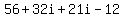 56%2B32i%2B21i-12