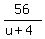 56%2F%28u%2B4%29