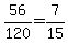 56%2F120=7%2F15