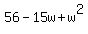 56+-+15w+%2B+w%5E2