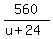 560%2F%28u%2B24%29