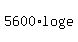 5600%2Alog%28e%29