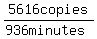 5616copies%2F%28936minutes%29