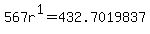 567r%5E1=432.7019837