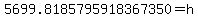 5699.8185795918367350+=+h