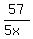 57%2F%285x%29