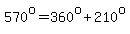 570%5Eo=360%5Eo%2B210%5Eo