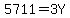 5711=3Y