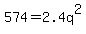 574+=2.4q%5E2