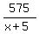 575%2F%28x%2B5%29
