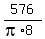 576%2F%28pi%2A8%29