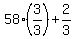 58%283%2F3%29%2B2%2F3
