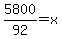 5800%2F92=x