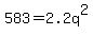583=2.2q%5E2