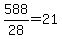 588%2F28=21