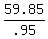 59.85%2F.95