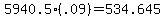 5940.5%28.09%29=534.645