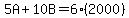 5A%2B10B=6%282000%29