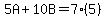 5A%2B10B=7%285%29