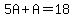 5A%2BA=18
