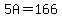 5A=166