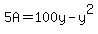 5A+=+100y+-+y%5E2