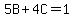 5B%2B4C+=+1