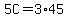 5C=3%2A45