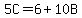 5C=6%2B10B