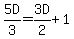 5D%2F3+=+3D%2F2+%2B+1