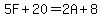5F%2B20=2A%2B8