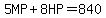 5MP%2B8HP=840