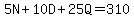 5N%2B10D%2B25Q=310