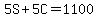 5S%2B5C=1100