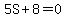5S%2B8=0
