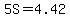 5S=4.42
