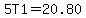 5T1+=+20.80