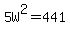 5W%5E2=441