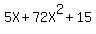 5X+%2B+72X%5E2%2B15+