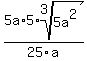 5a%2A5%2Aroot%283%2C5a%5E2%29%2F25a%29