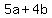 5a%2B4b