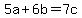 5a%2B6b=7c