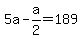 5a-a%2F2=189