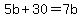 5b%2B30=7b