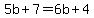 5b%2B7=6b%2B4